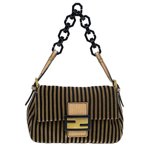 fendi stripe|fendi baguette black.